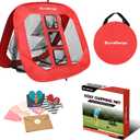 Pop-Up Golf Chipping Net - Ultimate Target Training Chip Aids for Precision & Distance, Outdoor | Indoor Practice, Golfer Gift (Only 1 Red Net)