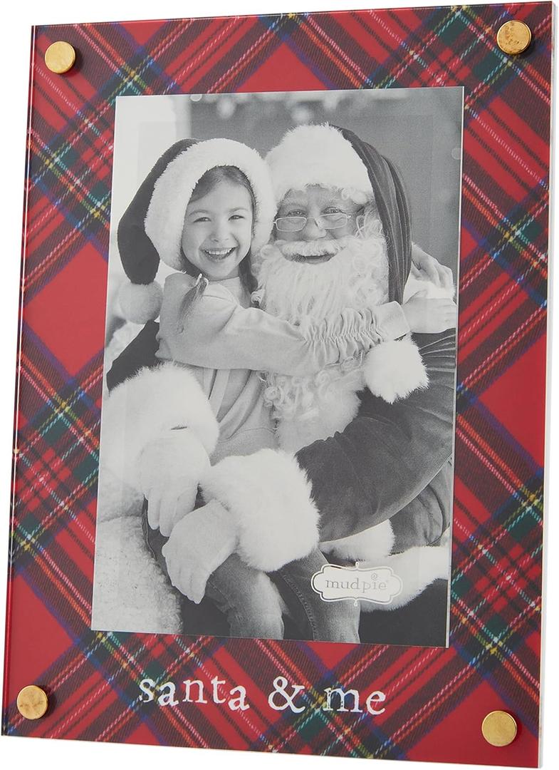 Mud Pie Acrylic Santa Frame; 8" x 6"