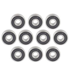 10 Pcs R4A-2RS Double Rubber Seal Bearings 1/4" x3/4" x9/32,ABEC-5 Z3 High Speed Sealed Miniature Bearings.