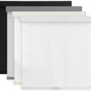 AOSKY Light Filtering Roller Shades Cordless Blinds for Windows, 1% Openness Free-Stop Shades with Valance, Thermal Insulated Fabric, UV Protection, Natural Woven Blinds36" W x 72" H, White