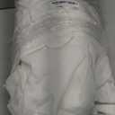 White Linen 100 Inch Wide Curtains 90 Inches Long for Living Room Divider Light Filtering Semi Sheer Modern Farmhouse Pleated Curtain with Hooks Rings for Patio Sliding Door Dining Room Large Window