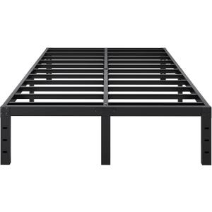 SHLAND Full Size Bed Frame, 14 Inch Heavy Duty Metal Platform Bed Frame No Box Spring Needed, Storage Space, No Noise, Easy Assembly
