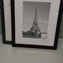 upsimples 8x10 Picture Frame, Display Pictures 5x7 with Mat or 8x10 Without Mat, Wall Hanging Photo Frame, Black, 1 Pack