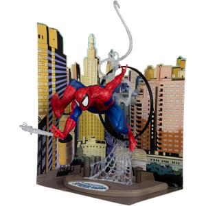 McFarlane Toys - Marvel Spider-Man 1:6th Scale Posed Figure with Scene & Comic (Based on The Amazing Spider-Man #301)