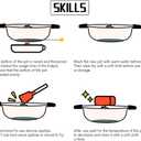 Hot Pot with Divider for Induction Cooker Dual Sided Soup Cookware Two-flavor Chinese Shabu Shabu Pot for Home Party Family Gathering, 4.5 Quart (White)