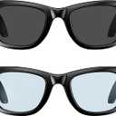 AI Smart Glasses for Men Women, 8MP Camera Glasses with AI Recognition, 1080P Video Recording, Real-Time Translation, Voice Control, Bluetooth Calling, IP65 Waterproof Smart Sunglasses