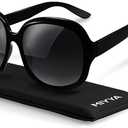 miyya Bug Eye Oversized Polarized Sunglasses Womens, Trendy Retro Sun Glasses for Women 2025, Oversized UV Protection Shades