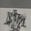 12 Pcs 6" Black Solid Steel Floating Shelf Bracket Blind Shelf Supports - Hidden Brackets for Floating Wood Shelves - Concealed Blind Shelf Support  Screws and Wall Plugs Included