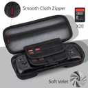 iofeiwak Carrying Case for Switch Controllers / Enhanced Grip / Wider-Sized Switch Accessories - 20 Game Slots / Hard Shell / Large Capacity