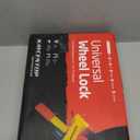 KAYCENTOP Universal Wheel Lock, Security Trailer Wheel Lock, Tire Lock Anti Theft for Trailers Golf Cart SUV Boat ATV Motorcycle Camper, 3 Keys (Yellow-Red)