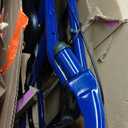 Drive Medical 10257BL-1 4 Wheel Rollator Walker With Seat, Steel Rolling Walker, Height Adjustable, 7.5" Wheels, Removable Back Support, 300 Pound Weight Capacity, Blue