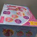 Toddler Vanity Magic Makeup Set Table & Chair Girl Toy Automatically Mirror with Music Light Pink Toys for 2 3 4 Year Old Girl Hair Salon Pretend Play Princess Dress Up Playset Valentine Gift age 3-5