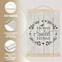 SPBL&L Sweet Home Wall Art, Rustic Retro House Poster Hanger Frame, Country Farm House Hanging Canvas Pictures Prints Wall Decor for Home Bedroom Living Room, 12x16 Inch Set of 2