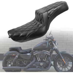 MOJILIN MotorcycleSeats fit Sportster Seat for Harley Sportster 883 1200 X48 Iron883 XL883N 2004-2006&2010-2022 Forty Eight 72 Front Rear Driver Passenger Seat TwoUp seat for 3.3up-4.5 GAL Fuel Tanks