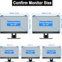 ZYY 20-22 Inch Anti Blue Light Screen Protector for Diagonal 20,21.5,22 Inch Monitor, Desktop PC UV Blocking Filter (19 5/16 x 12 1/2) for Eye Strain, Hanging Computer Screen Blue Light Blocker