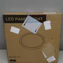 Hykolity 18 Inch LED Round Flat Panel Light, White, 32W, 3200lm, 3000K/4000K/5000K CCT Selectable, 120Beam Angle, Dimmable Edge-Lit Flush Mount Ceiling Light Fixture - ETL Listed