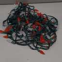 Brizled Red & White C5 Christmas Lights, 33ft 100 LED Christmas Tree Lights, Connectable 120V UL Certified Faceted Xmas Light Outdoor Indoor Xmas Lighting for Christmas Tree Party Roof Decoration