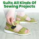 ECOHomes 3/4 Inch Wide x 100 FT Sew On Hook and Loop Tape for Fabric Roll, Sewable Sew-On Strips for Clothing, Clothes, Fabric | No Adhesive Sewing Fastener Straps, Easy Sew in, Strong Grip, Black