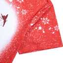 Women Magical Christmas T Shirt Merry Christmas Shirt Xmas Magic Kingdom Shirts Magic Castle Holiday Short Sleeve Top Tee Red (Red, L)