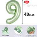 2 x 40 Inch Olive Green Numbers 9 Balloon, Balloons Decorations for 9 19 90 Birthday Party, Engagement, Wedding, Graduations, Photo Shoot Supplies