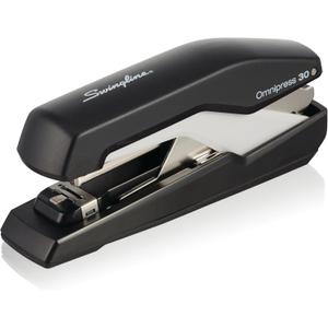 Swingline Stapler, Omnipress 30 Stapler, "Press Anywhere for Easier Use", 30 Sheet Capacity, Black/Gray (5000585A)