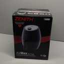 Zenith AirMax Small, Compact Air Fryer Healthy Cooking, 2.1 Qt, Nonstick, User Friendly and Adjustable Temperature Control w/ 30 Minute Timer & Auto Shutoff, Dishwasher Safe Basket, Black (2L)