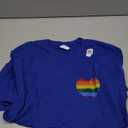 Vintage Distressed Gay Pride Heart T-shirt (gay flag shirt) T-Shirt Size M