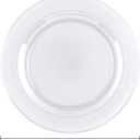 bUCLA 100Pieces Clear Plastic Plates -10.25inch Disposable Dinner Plates- Premium Weddings& Party Plates