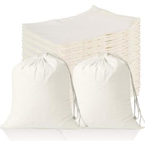50 Pcs 8 x 10 Inches Muslin Bags with Drawstring Cotton Drawstring Sachet Bags Reusable Empty Gift Pouch for Party Home Supplies Wedding Storage and DIY Craft (Natural) 50 Pcs 8 x 10 Inches Muslin Bags with Drawstring Cotton Drawstring Sachet Bags Reusable Empty Gift Pouch for Party Home Supplies Wedding Storage and DIY Craft (Natural)