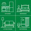 Air Wick Scented Oil Warmer Plugin Air Freshener, White, 6ct (1 Count (Pack of 6))