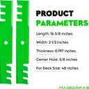 038-5350-00 48 Inch Deck Blade for Bad Boy ZT Elite, CZT, CZT Elite, Maverick, Maverick HD Zero-Turn Mower 481706 Scag Tiger Cub 48" Deck Circle Center Hole 3-IN-1 Mulching Toothed Mower Blade 3 PCS