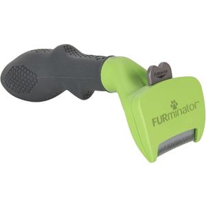 FURminator Small Dog Undercoat deShedding Tool, Long Hair, Reduces Loose Hair from Shedding