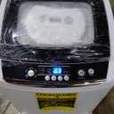 BLACK+DECKER 0.9 Cu. Ft. Portable Washer, 6.6 lb. Capacity Washing Machine for Homes & Apartments, 5 Wash Cycles, Quick Connect Sink Adapter and Drain Hose Included, Transparent Lid, BPWM09W, White