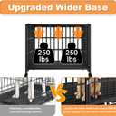 37 Inch Heavy Duty Dog Crate with Wheels,Indestructible Escape-Proof Dog Kennel with Locking Latch and Double Door,Extra Large XL XXL Crate Indoor for Large and Medium Dog with Removable Tray