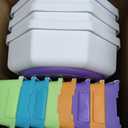Balance Beam and Toddler Stepping Stones for Kids 13 Pieces, Sensory Play Toys for Toddlers, Indoor or Outdoor Play, Easy Stackable Storage, Medium