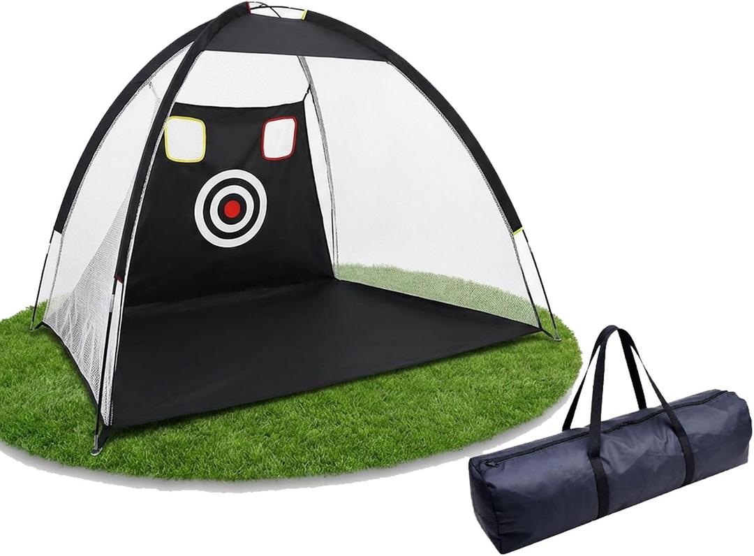 Golf Net for Teens | Indoor & Backyard Portable Junior Golf Swing Practice Net for Kids Youth, Home Yard Outdoor Golf Driving Net Easy Setup, 2 meters diameter, 1.2 meters height