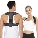 Posture Corrector for Women and Men, Back Brace Adjustable Upper Posture Support, Back Support, Comfortable Back Straightener Support for Clavicle Support, and Providing Pain Relief from Neck (Large)