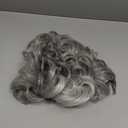 Short Grey Pixie Wig with Fringe for Women, Old Lady Wig, Silver Grey Hair Wigs, Fluffy Layered Synthetic Hair, Black and Grey Wigs, Daily Wear and Special Occasions (Silver Grey)