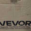 VEVOR Broadcast Spreader, 100LBS Capacity, Walk-Behind Push Spreader, 0-9.8ft Spreading Width, 13 in All Terrain Pneumatic Tires, Fertilizer Spreaders with Hopper Grate, for Seed Salt Ice Melt