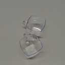 Amyhill Mini Disposable Tea Cups with Handle, 2oz Hard Plastic Coffee Mug Bulk Plastic Square Disposable Espresso Cups for Wedding Tea Party Catering Dessert Sampling(Transparent,50 Pcs)