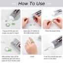 B7000 Jewelry Bead Glue for Jewelry Making, Clear 3.7 fl oz B7000+Plus Multipurpose Super Adhesive Glue for Rhinestone Crafts Fabric Metal Stone Nail Art Wood Glass (110 ml/ 3.7oz)