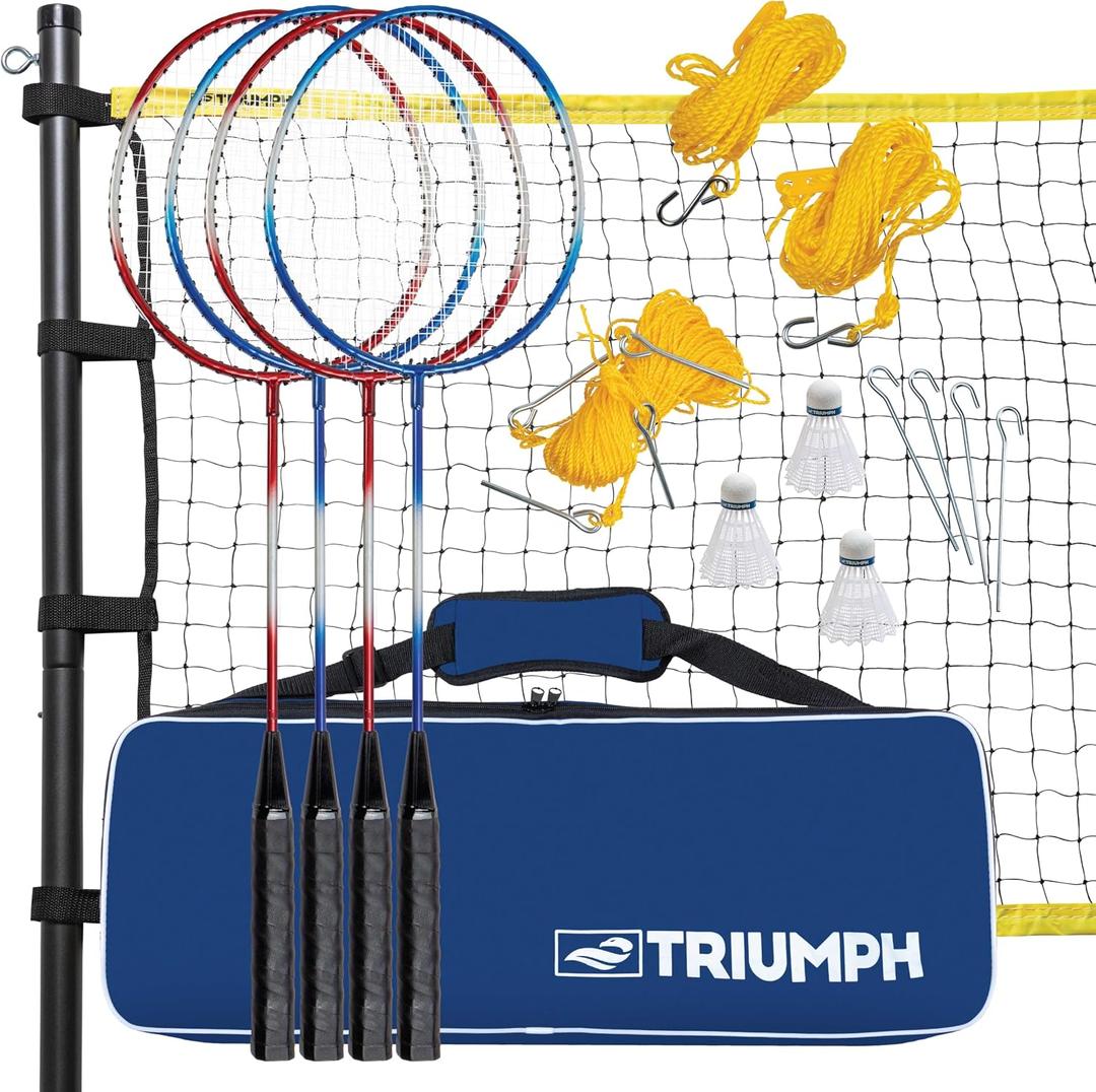 Triumph Badminton Set with Steel Construction, Small