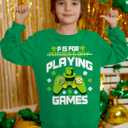 BesserBay Boys Girls St Patrick's Crewneck Funny Sweatshirts Clover Irish Shamrock Long Sleeve Tops Irish Games 9-10 Years