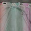 XiDi Curtains for Girls Bedroom Decor, Rainbow Blackout Curtains for Kids/Little Girl Room Decor, Unicorn Wall Decals,Pink Purple Green,63 x 34 inches,1 Panel