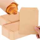 1000 Pcs Paper Sandwich Bags Bulk 5 x 7 Inch Mini Flat Paper Bags Brown Lunch Bag Treat Silverware Envelope Merchandise Bag for Cookies Desserts Snacks Sandwiches Chocolate Candy Popcorn Doughnut