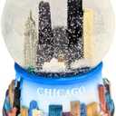 Chicago Color Musical Snow Globe - 100mm