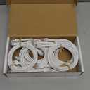 Everest Ultra Slim Cat6a Ethernet Patch Cables 5ft (10Pack) White  10GB Cat 6a Patch Cable  Bendable, Flexible & Thin Ethernet Cable  Space Saving 32AWG 550MHZ Cat6a Cables  100% Copper Wires