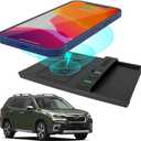 Wireless Charger for Subaru Forester 2024 2023 2019 2020 2021 2022,for Subaru Crosstrek Accessories 2018-2023,for Subaru Impreza 2017-2023 Center Console Organizer Wireless Charging