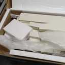 ChooChoo Narrow Farmhouse Console Table, Chic Accent Sofa Table, Entryway Table, Soft White (11.8"D x 39.3"W x 31.4"H)