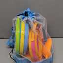 JOYIN 3 Packs Foldable Pail Bucket with Shovels & Mesh Bag, Collapsible Buckets Multi Purpose for Beach, Camping Gear, Beach Party, Fishing, and Fun Summer Activities (Yellow/Blue/Green)